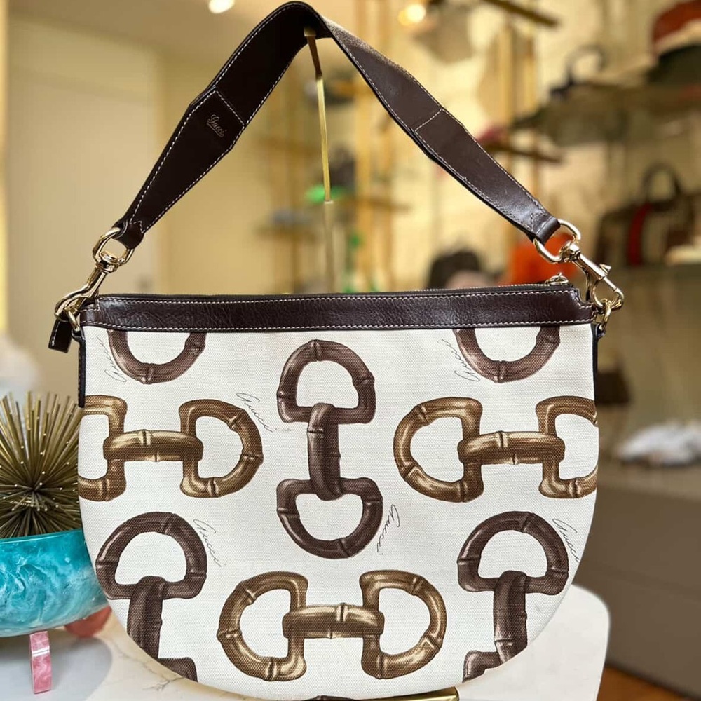 Gucci Vintage Horsebit Shoulder Bag